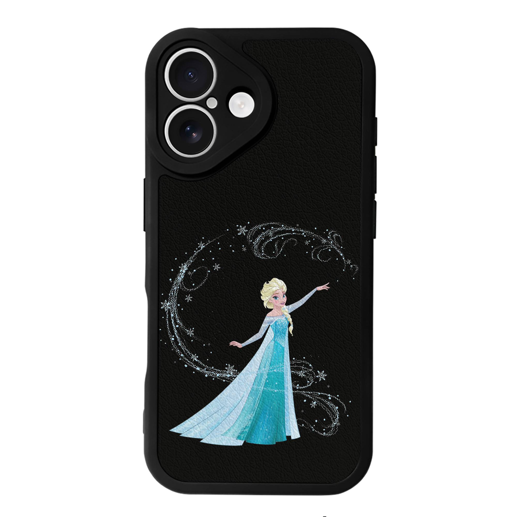 （画像用） アナと雪の女王 アンナ エルサ Frozen Anna Elsa 【iPhone 16シリーズ対応】シリコンスマホケース（レザー調） 材質：シリコン